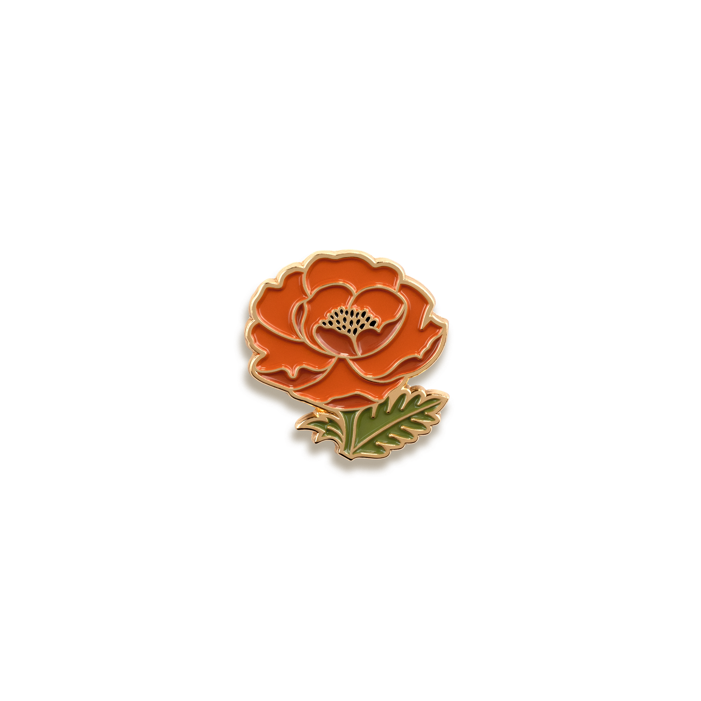 Isabelle Poppy Enamel Pin by Paper Anchor Co.