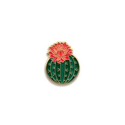 Julia Blooming Cactus Enamel Pin by Paper Anchor Co.