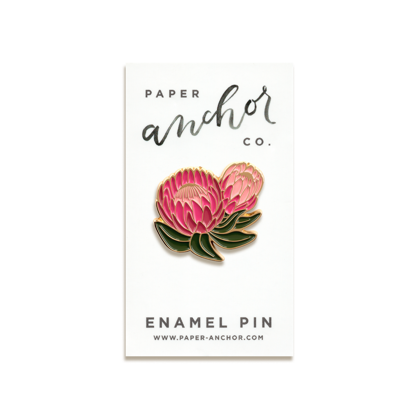 Ofelia Protea Enamel Pin by Paper Anchor Co.