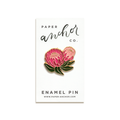 Ofelia Protea Enamel Pin by Paper Anchor Co.