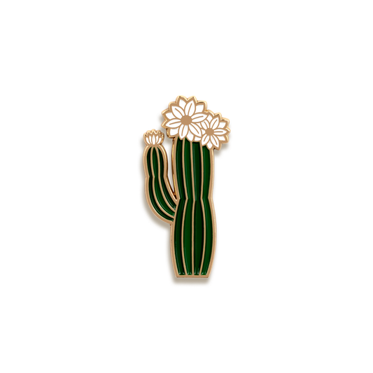 Olivia Blooming Cactus Enamel Pin by Paper Anchor Co.