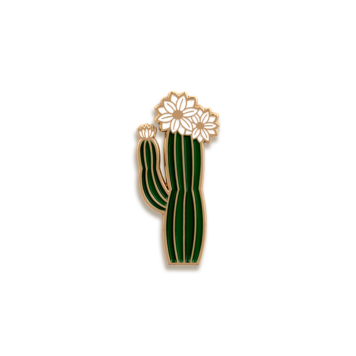 Olivia Blooming Cactus Enamel Pin by Paper Anchor Co.