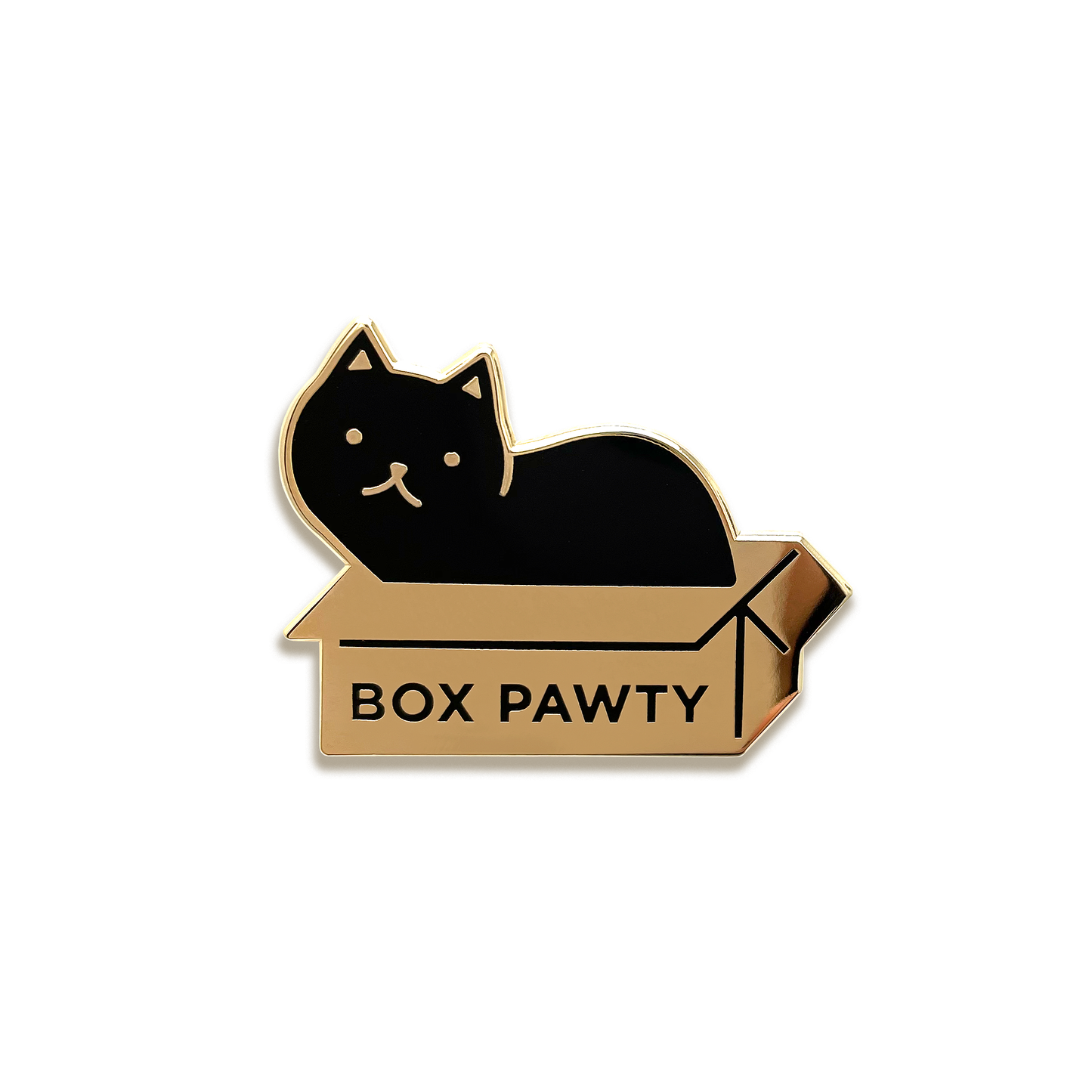 Box Pawty Enamel Pin by Everyday Olive