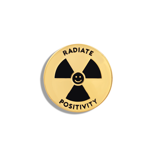 Radiate Positivity Enamel Pin by V Coterie