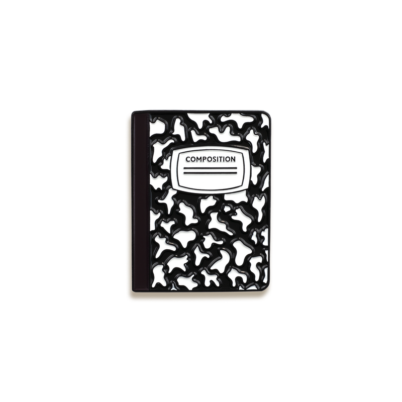Composition Notebook Enamel Pin by The Wishing Well Workshop