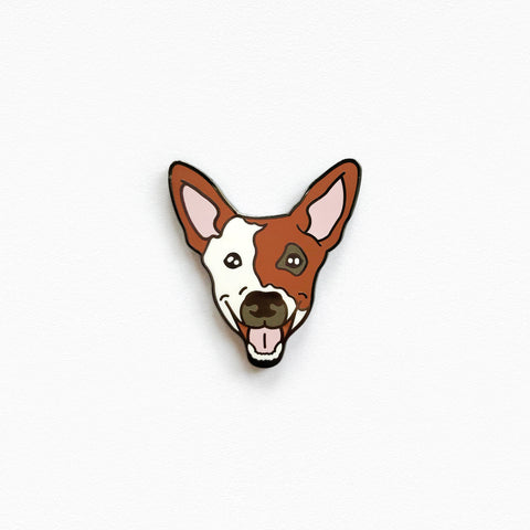 Smiling Pup Enamel Pin by Pinultimate